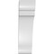 Ekena Millwork 5 1/2-in. W x 12-in. D x 20-in. H Olympic Architectural Grade PVC Knee Brace BRCP055X12X20OLY - alternate 3